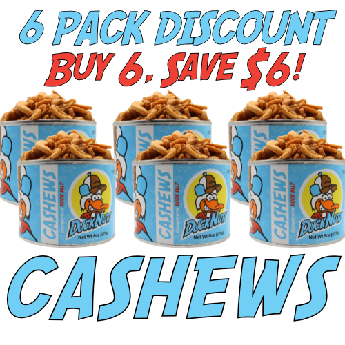 CASHEWS 6 pack