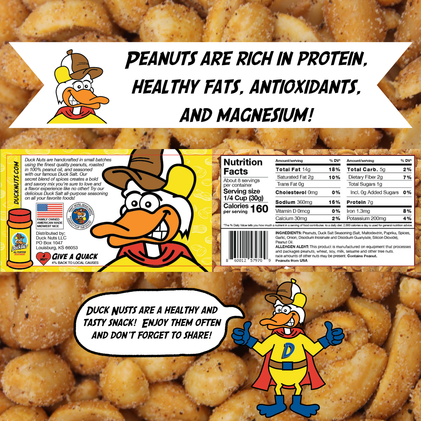 PEANUTS - 8.25oz can