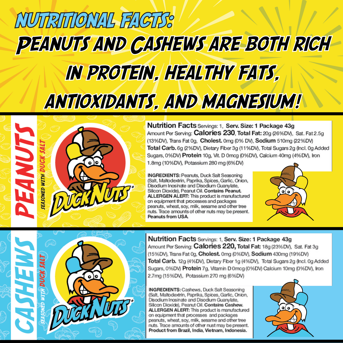 CASHEWS 6 pack