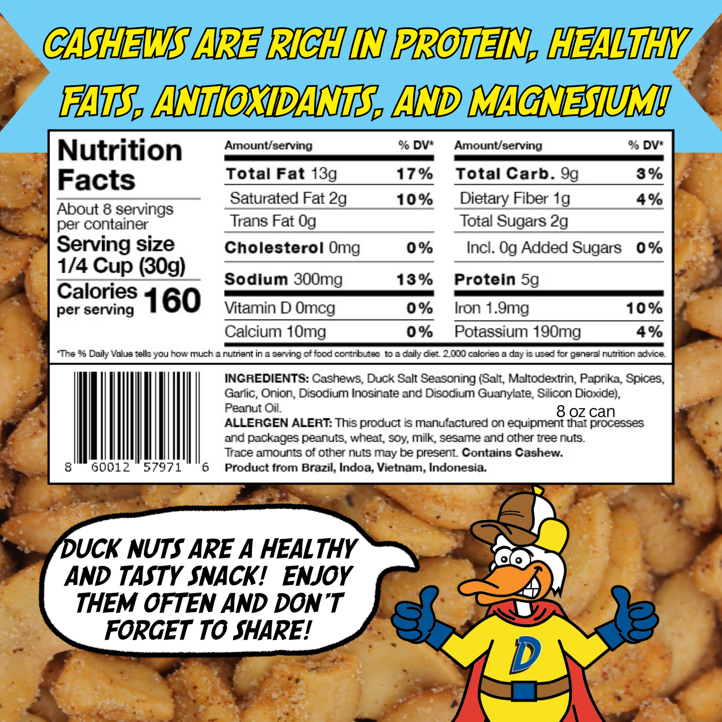CASHEWS Single 1.5oz bag