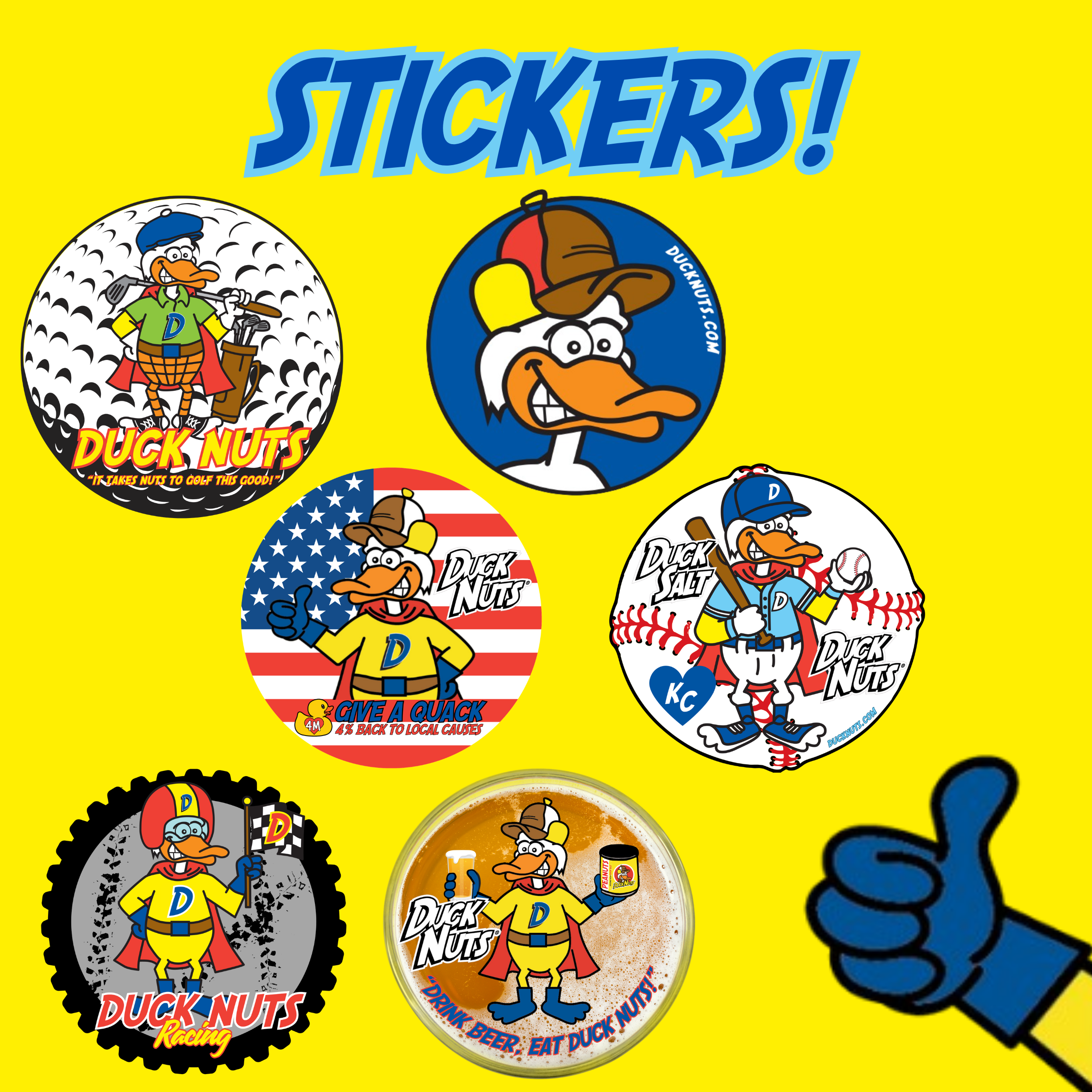 STICKERS! – Duck Nuts & Duck Salt
