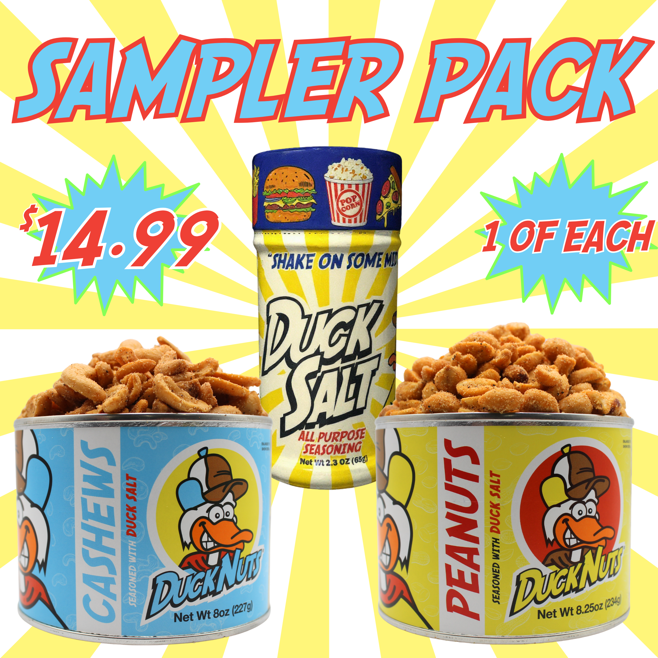 SAMPLER PACK! – Duck Nuts & Duck Salt