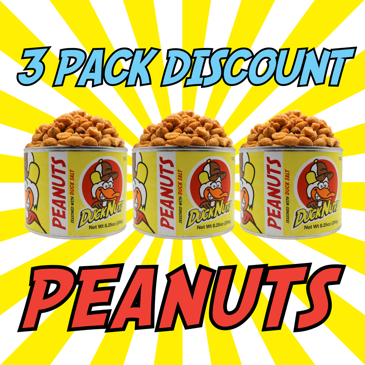 PEANUTS 3 PACK – Duck Nuts & Duck Salt